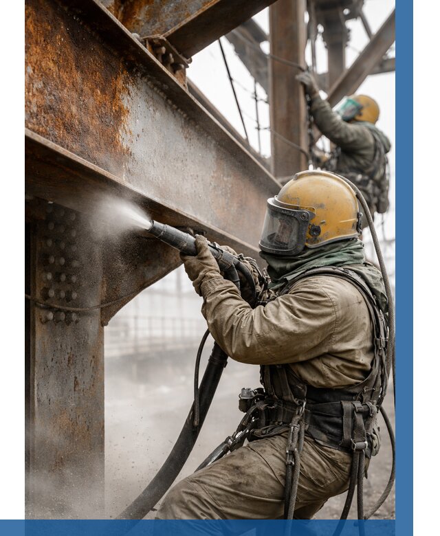 Пескоструйная очистка металлоконструкций в Конаково по 608 р. ВЫСОТНИК-Кнк