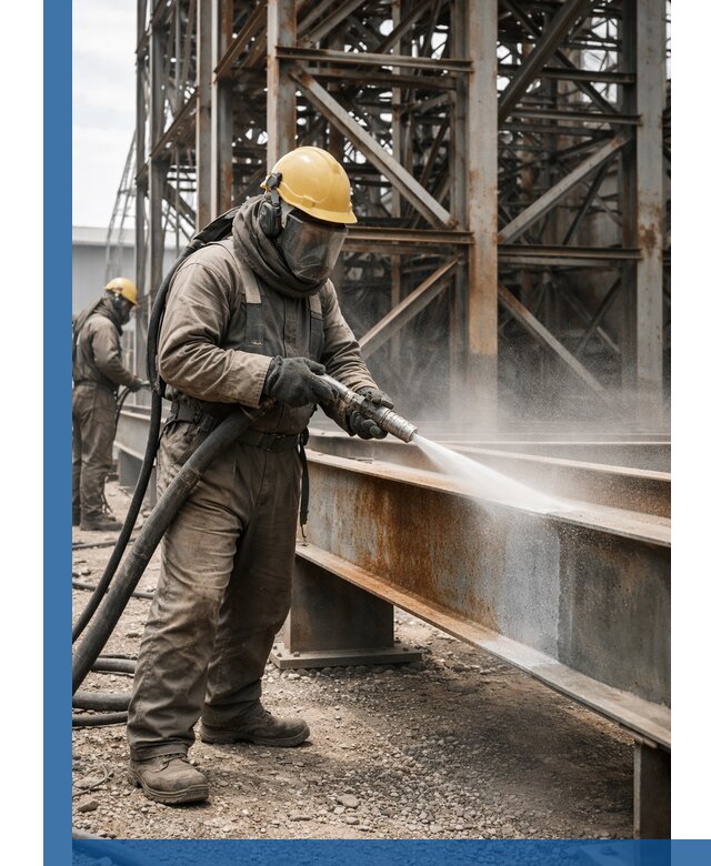 Пескоструйная очистка металлоконструкций в Конаково промышленная