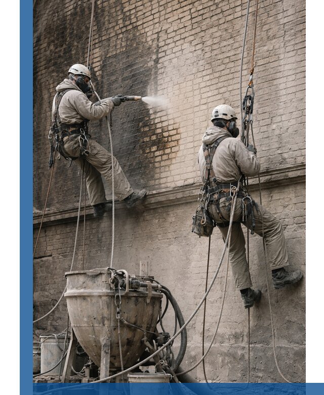 Пескоструйная очистка фасадов в Конаково профессионально