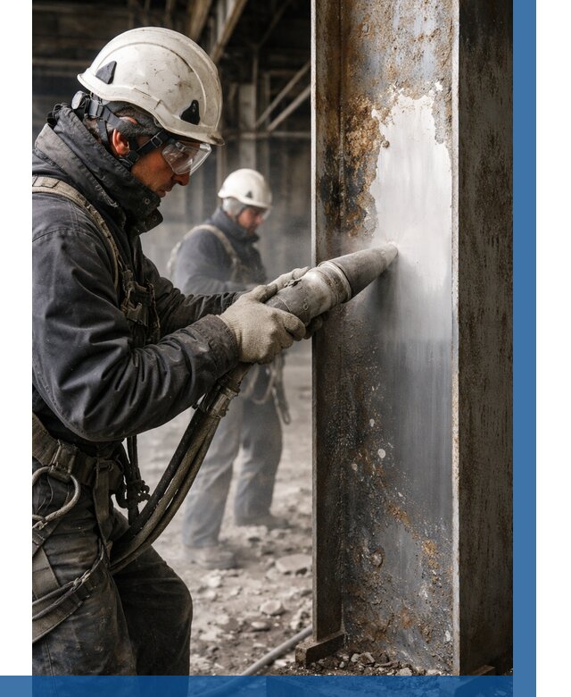 Удаление старой краски с металла в Конаково от 456 р. | ВЫСОТНИК-Кнк