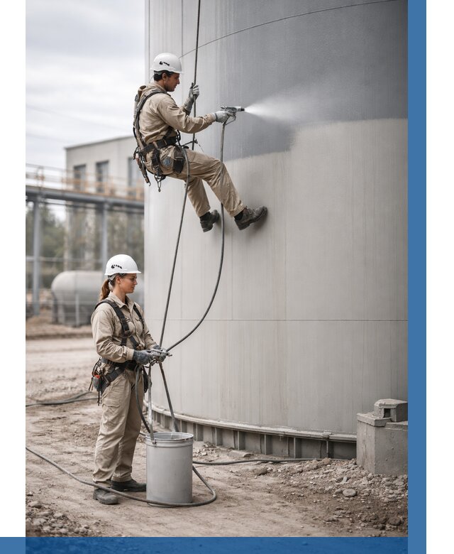 Покраска резервуаров в Конаково от 1216 р. | ВЫСОТНИК-Кнк — заказать