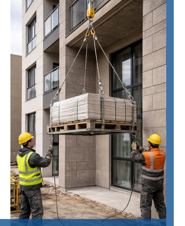 Подъем керамогранита на этаж в Конаково от 3548 р. | ВЫСОТНИК-Кнк