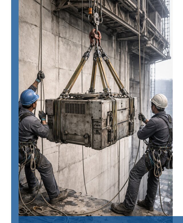 Такелажные работы на высоте, подъем и монтаж грузов в Конаково