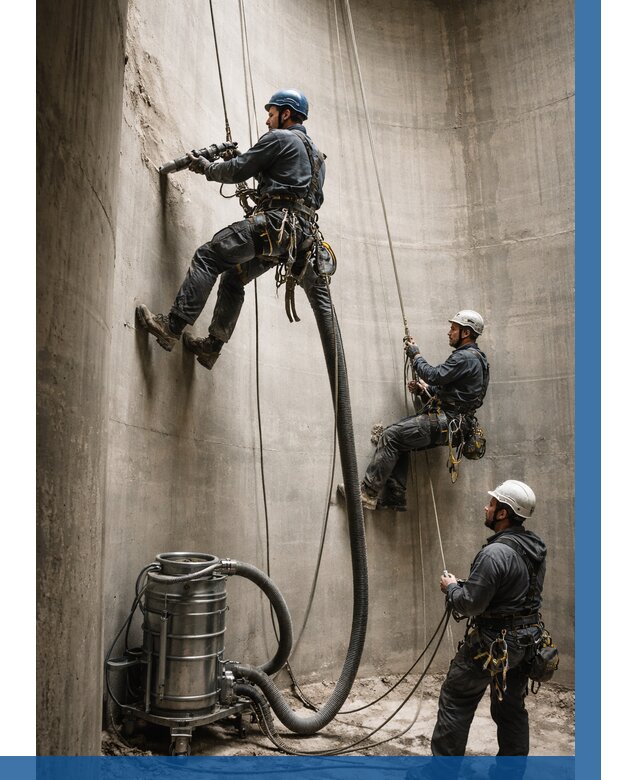 Зачистка силосов в Конаково от 4562 р. Договор и смета ВЫСОТНИК-Кнк