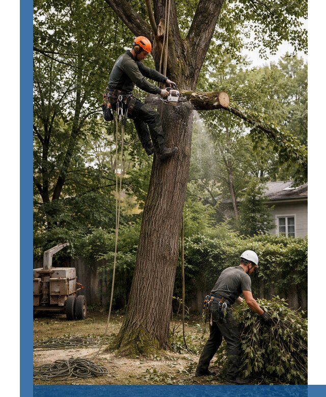 Кронирование деревьев в Конаково, безопасная высотная обрезка