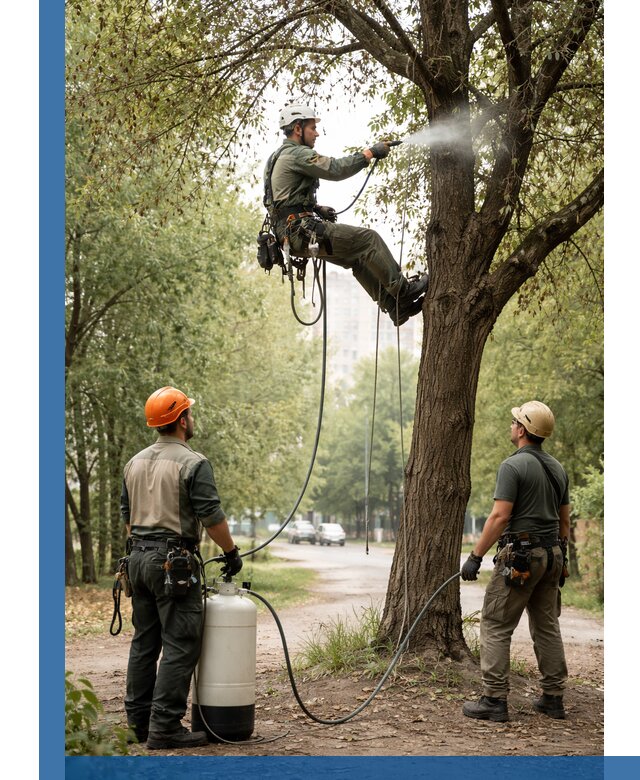 Обработка деревьев от вредителей в Конаково профессиональная защита