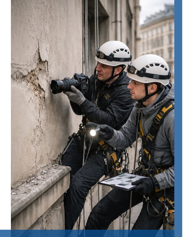 Фотофиксация дефектов фасада в Конаково от 4562 р. | ВЫСОТНИК-Кнк